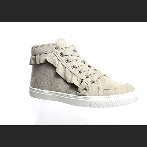 NIB FERGALICIOUS RUFFLED SNEAKERS high top fashion - Picture 2 of 8